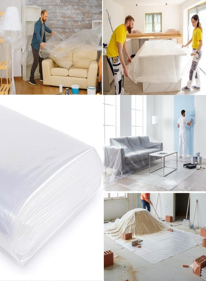 VG TARP غطاء بلاستيكي متين من VG TARP (12 قدم عرض × 16 قدم طول) - غطاء بولي شديد التحمل للأثاث والأرضيات والمكيفات والثلاجات والسيارات والدراجات - غطاء متعدد الأغراض للطلاء والاستخدام الخارجي والحماية من الشمس والمطر - Image 2